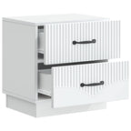 Armadio da Notte con cassetto 2 pcs Bianco 43 x 34,5 x 44,5 cm