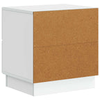 Armadio da Notte con cassetto 2 pcs Bianco 43 x 34,5 x 44,5 cm