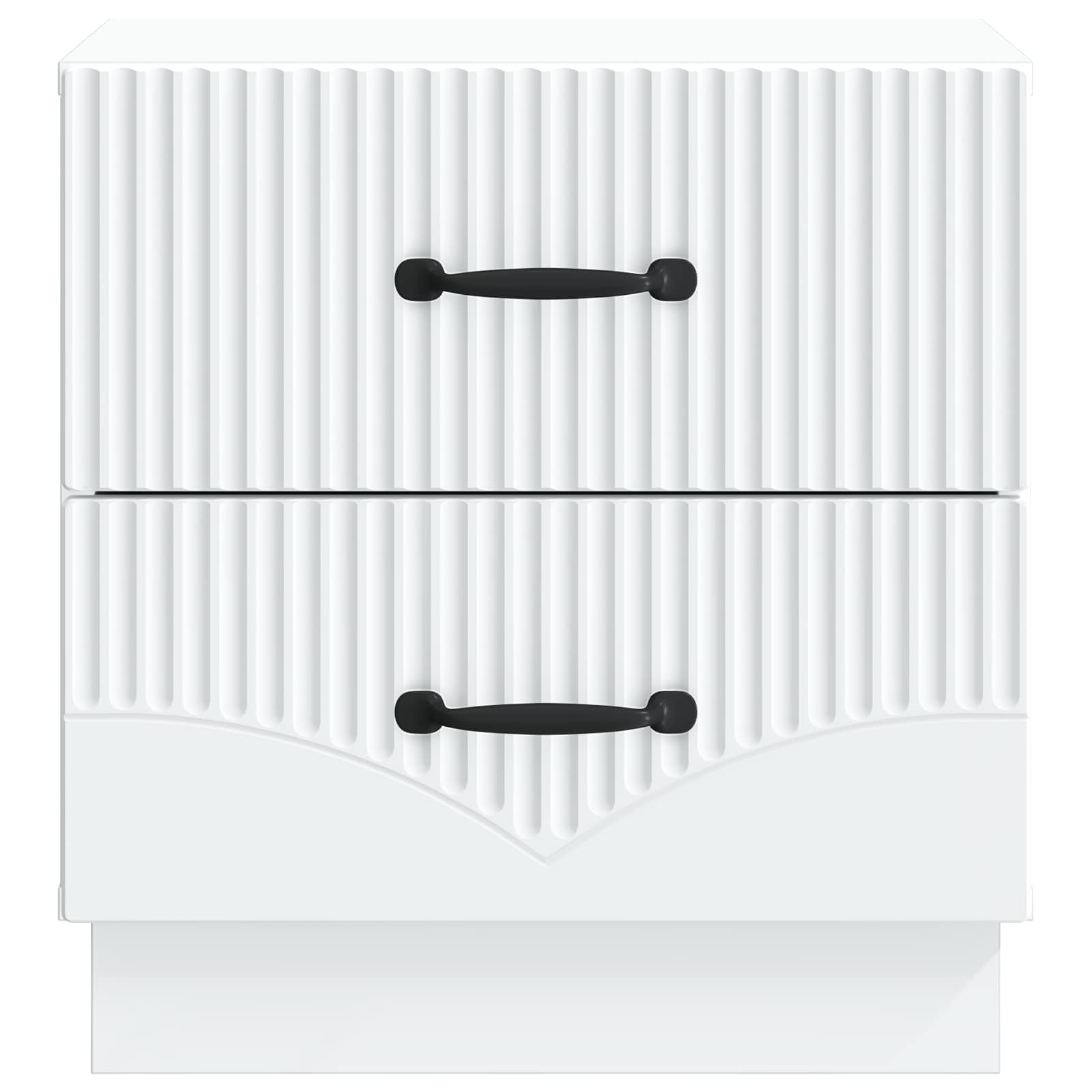Armadio da Notte con cassetto 2 pcs Bianco 43 x 34,5 x 44,5 cm