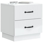 Armadio da Notte con cassetto 2 pcs Bianco 43 x 34,5 x 44,5 cm