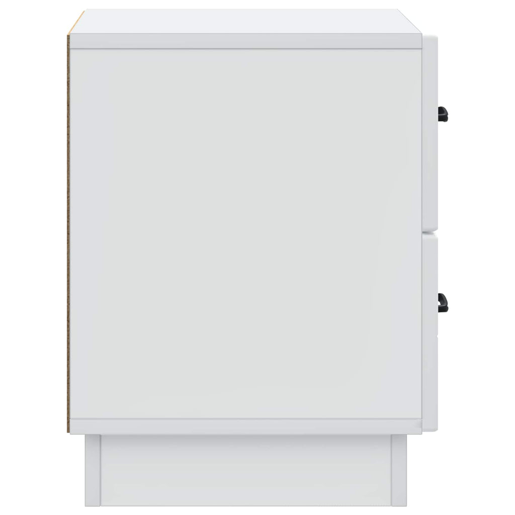 Armadio da Notte con cassetto 2 pcs Bianco 43 x 34,5 x 44,5 cm
