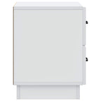 Armadio da Notte con cassetto 2 pcs Bianco 43 x 34,5 x 44,5 cm