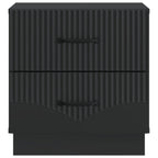 Armadio da Notte Nero 43 x 34,5 x 44,5 cm Legno ingegnerizzato