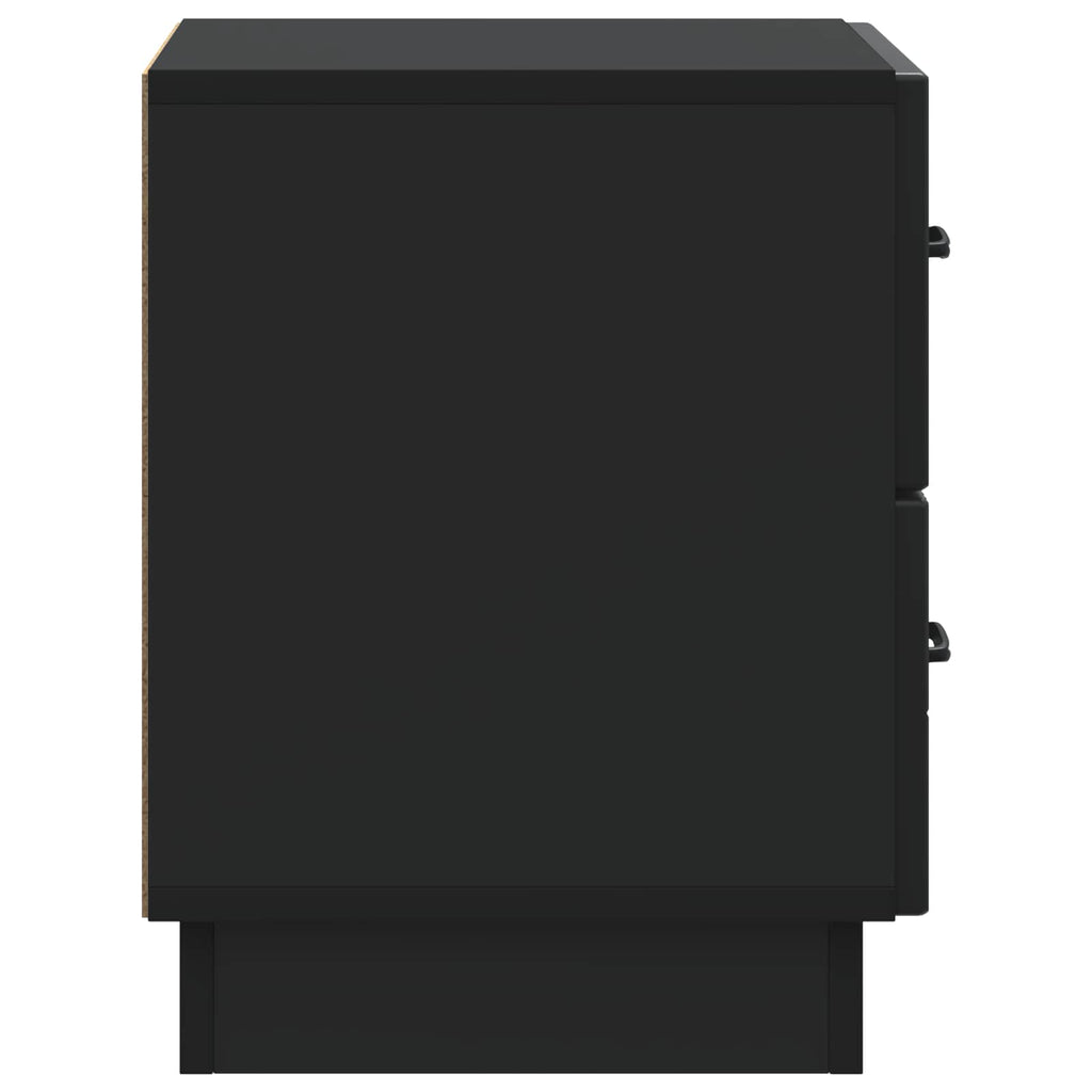 Armadio da Notte Nero 43 x 34,5 x 44,5 cm Legno ingegnerizzato