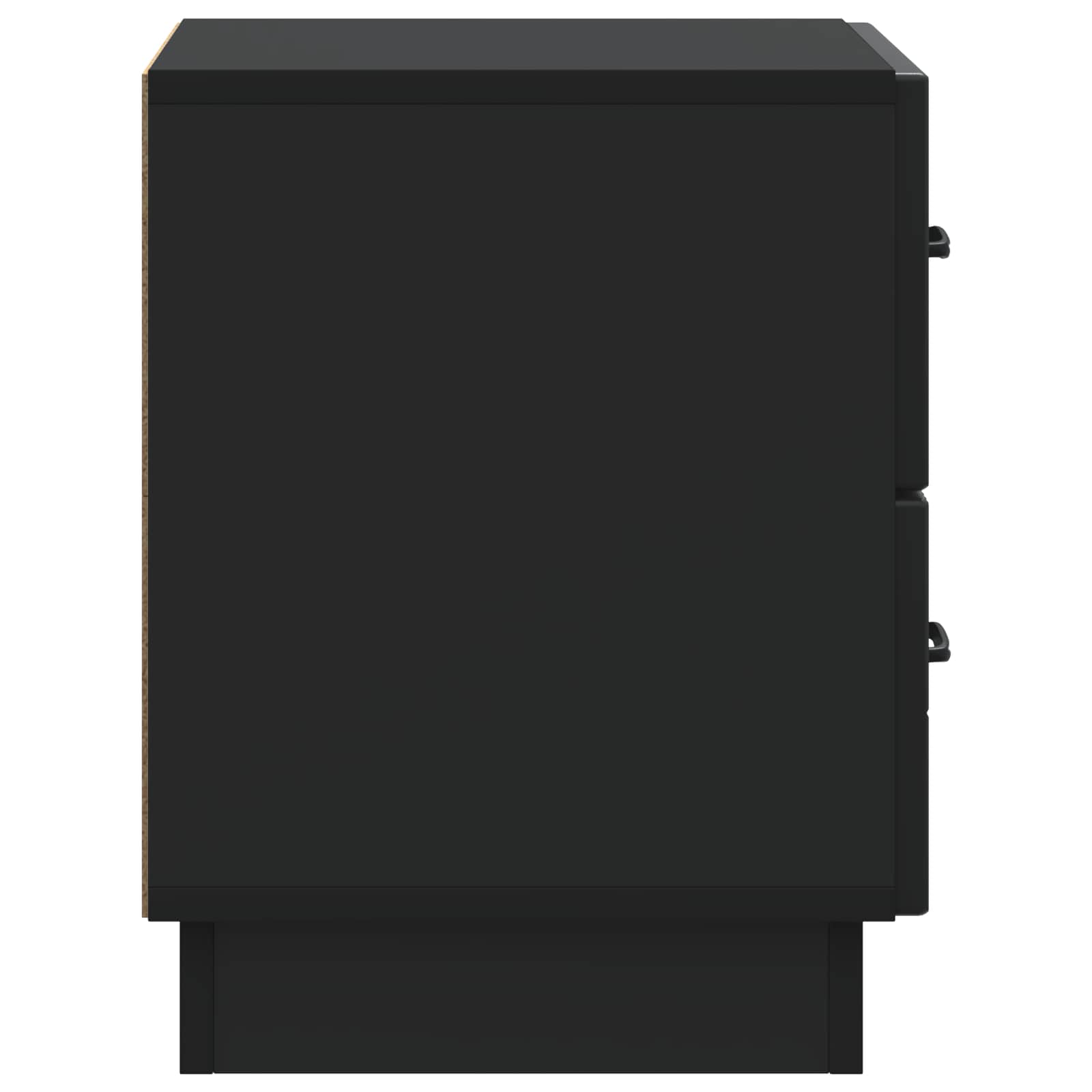 Armadio da Notte Nero 43 x 34,5 x 44,5 cm Legno ingegnerizzato