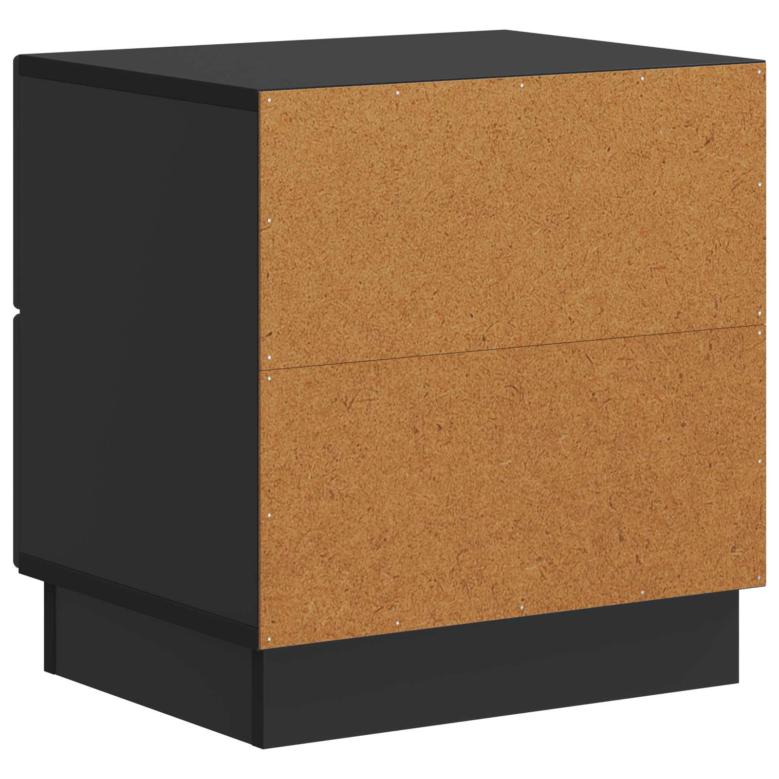 Armadio da Notte con cassetto 2 pcs Nero 43 x 34,5 x 44,5 cm