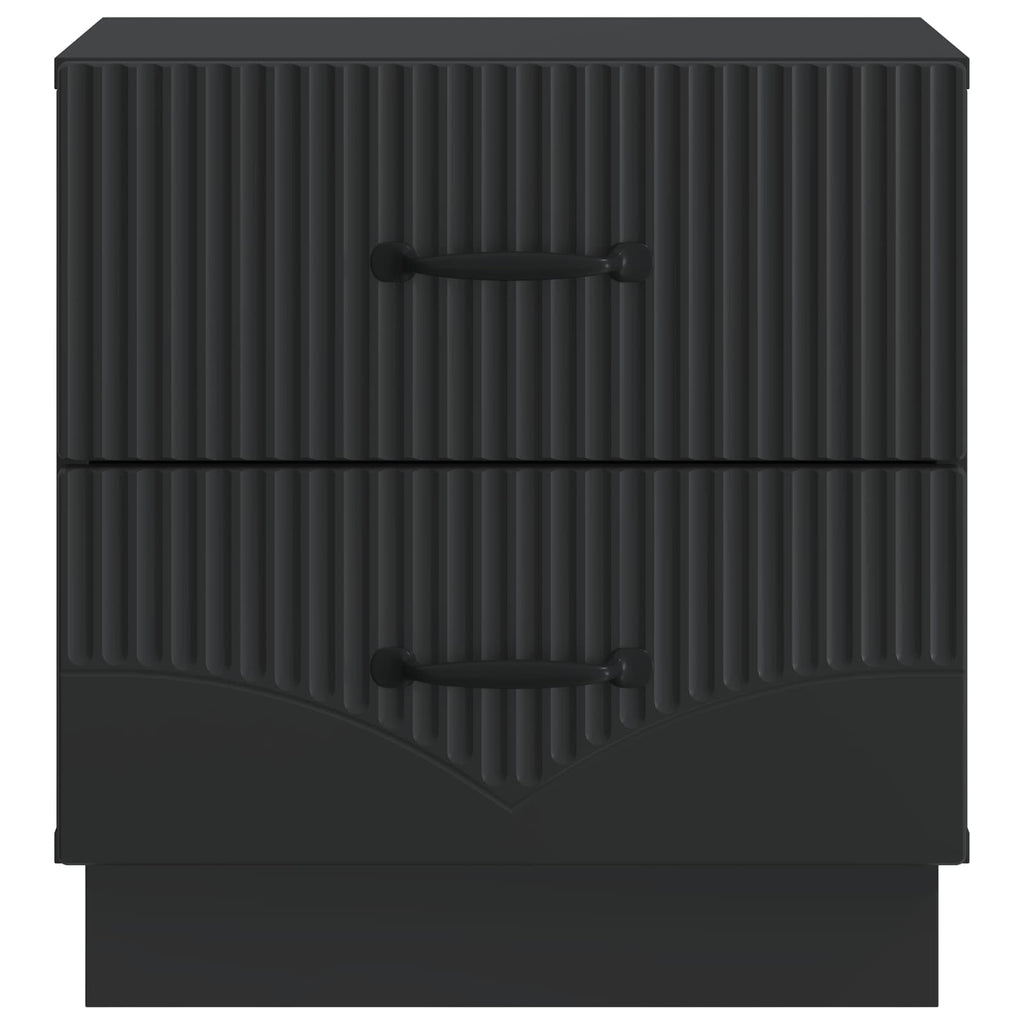 Armadio da Notte con cassetto 2 pcs Nero 43 x 34,5 x 44,5 cm
