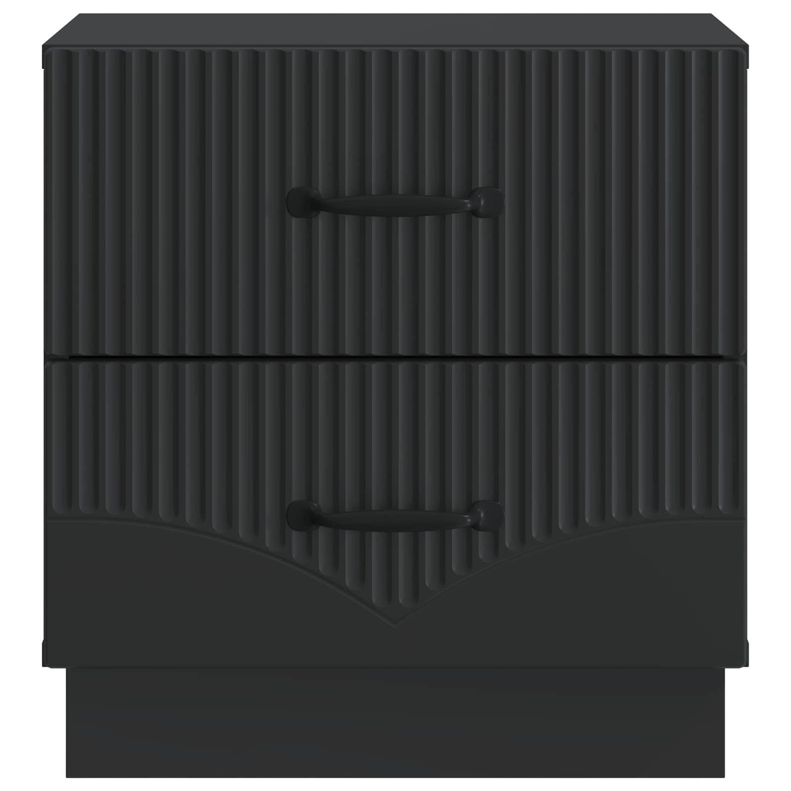 Armadio da Notte con cassetto 2 pcs Nero 43 x 34,5 x 44,5 cm