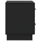 Armadio da Notte con cassetto 2 pcs Nero 43 x 34,5 x 44,5 cm