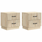 Armadio da Notte 2 pcs Rovere Sonoma 43 x 34,5 x 44,5 cm