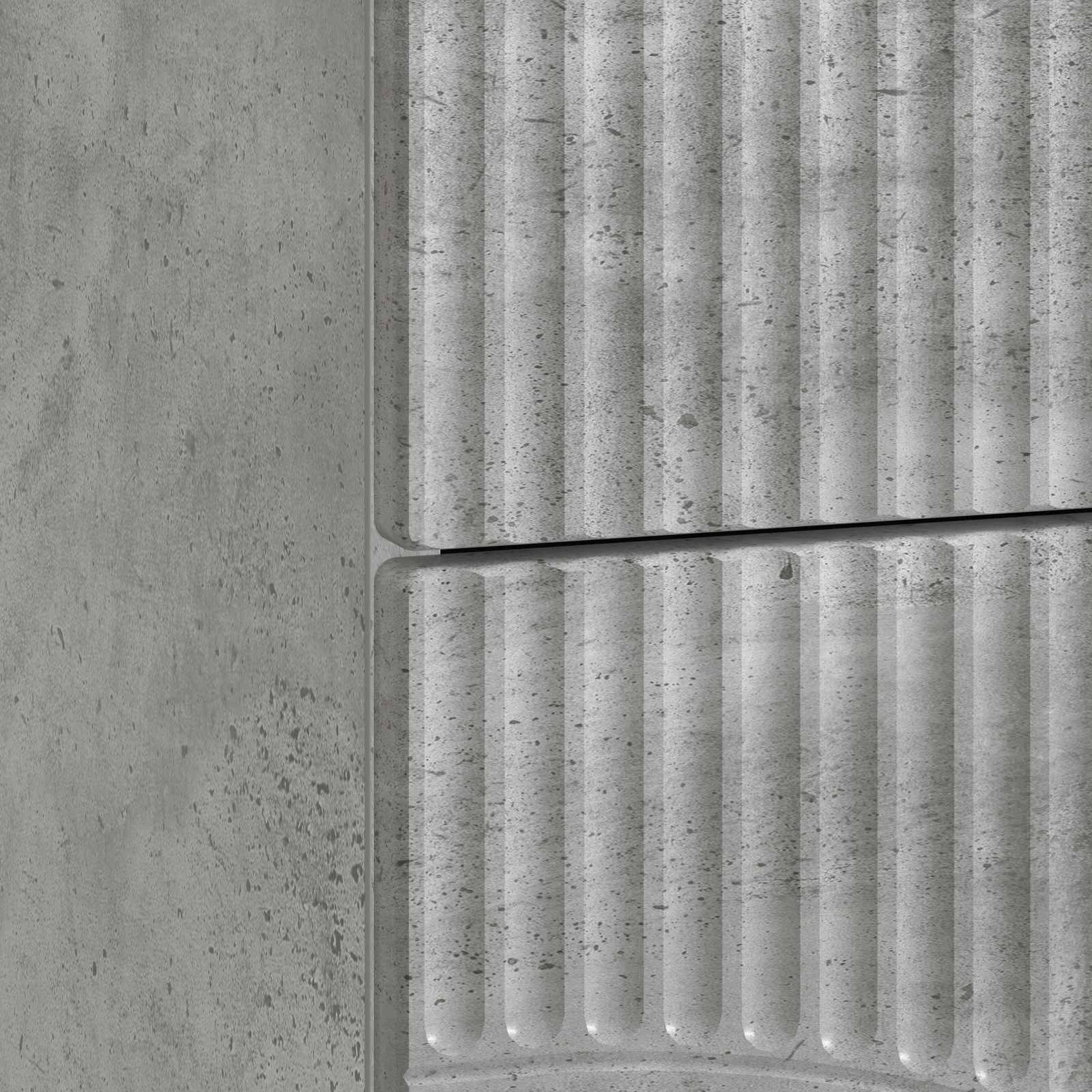 Armadio da Notte Grigio Cemento 43 x 34,5 x 44,5 cm