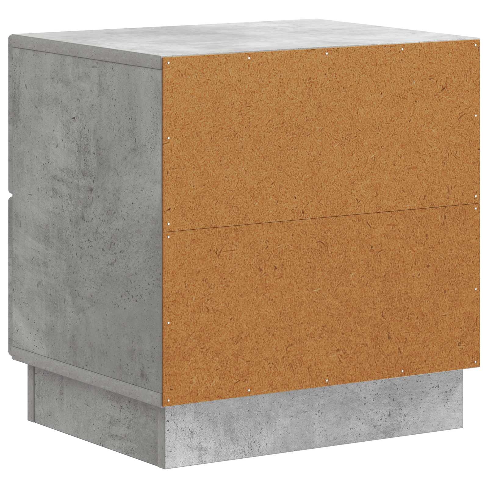 Armadio da Notte Grigio Cemento 43 x 34,5 x 44,5 cm