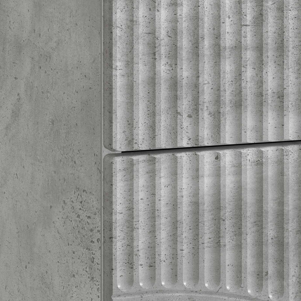 Armadio da Notte 2 pcs Grigio Cemento 43 x 34,5 x 44,5 cm