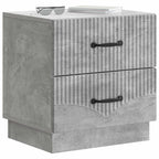 Armadio da Notte 2 pcs Grigio Cemento 43 x 34,5 x 44,5 cm