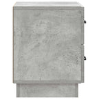 Armadio da Notte 2 pcs Grigio Cemento 43 x 34,5 x 44,5 cm