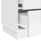 Armadio da Notte con cassetto Bianco Lucido 43 x 34,5 x 44,5 cm