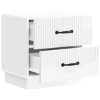 Armadio da Notte con cassetto Bianco Lucido 43 x 34,5 x 44,5 cm