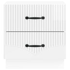 Armadio da Notte con cassetto Bianco Lucido 43 x 34,5 x 44,5 cm