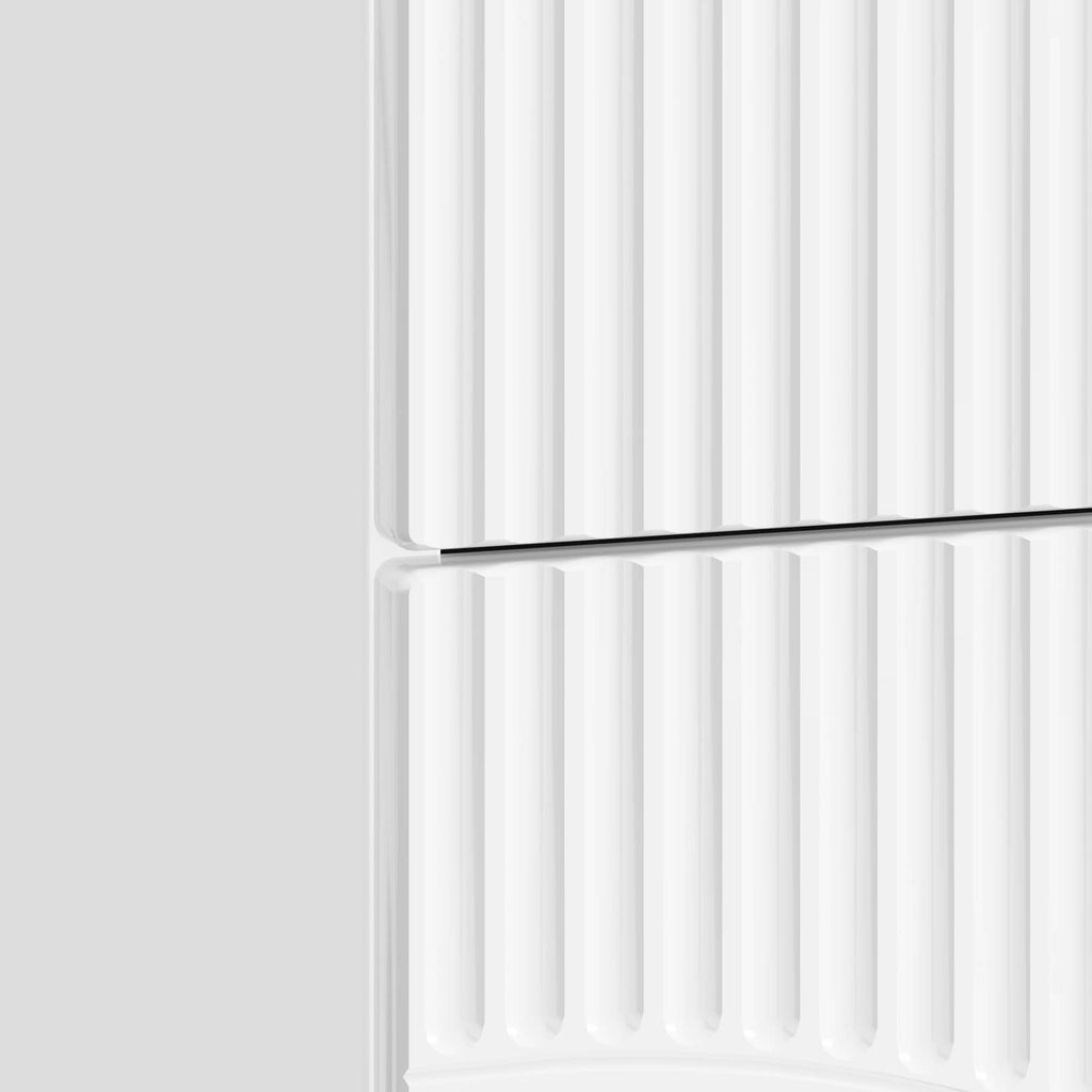 Armadio da Notte 2 pcs Bianco Lucido 43 x 34,5 x 44,5 cm