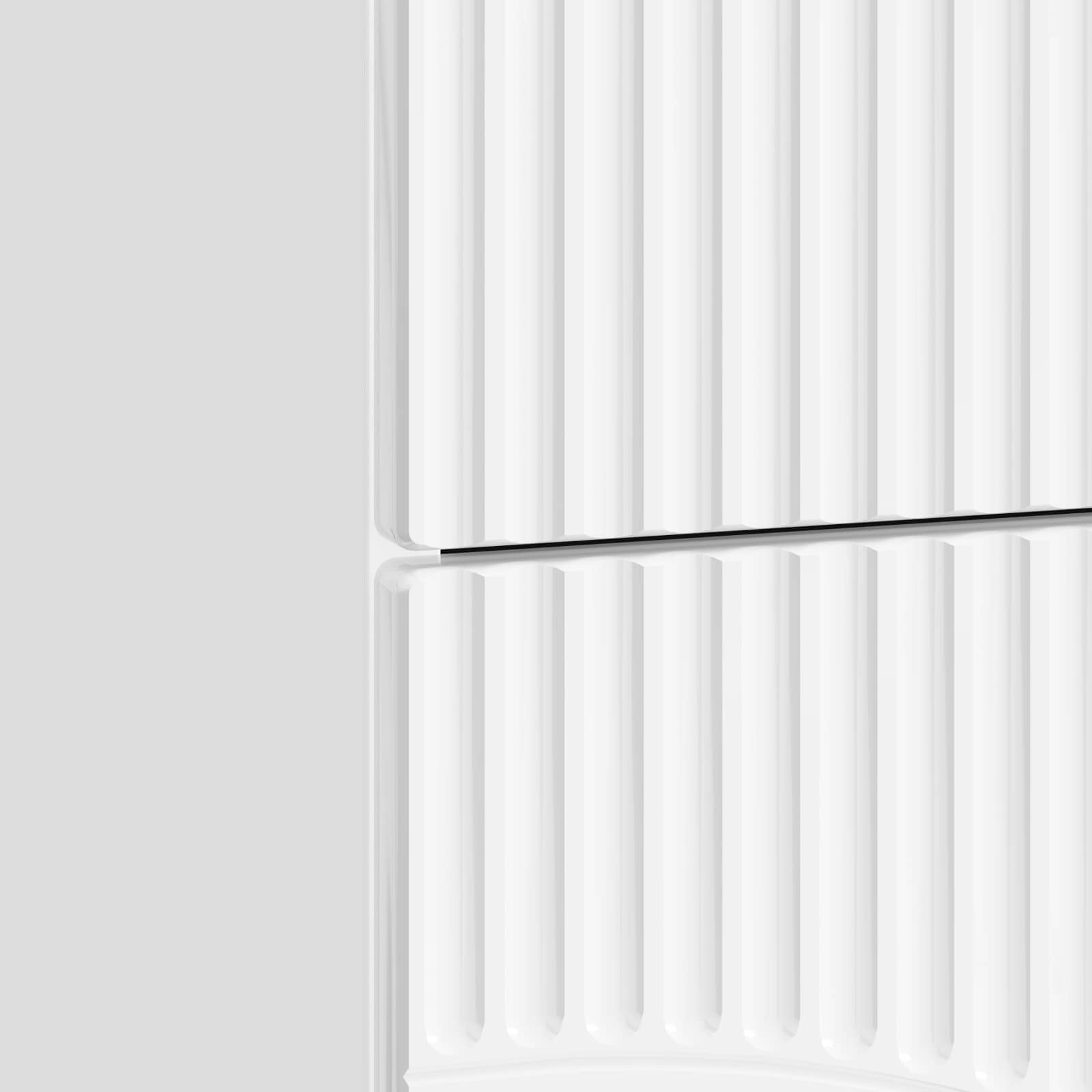Armadio da Notte 2 pcs Bianco Lucido 43 x 34,5 x 44,5 cm