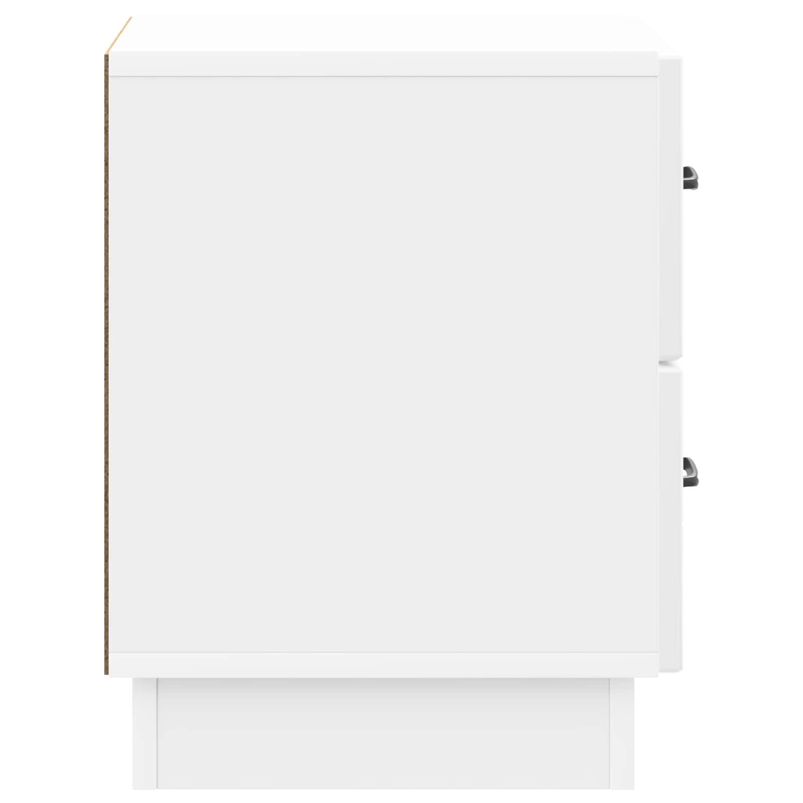 Armadio da Notte 2 pcs Bianco Lucido 43 x 34,5 x 44,5 cm