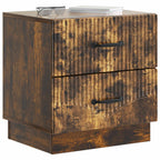 Armadio da Notte con cassetto Rovere Fumo 43 x 34,5 x 44,5 cm