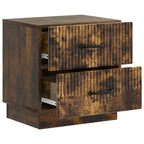 Armadio da Notte 2 pcs Rovere Fumo 43 x 34,5 x 44,5 cm