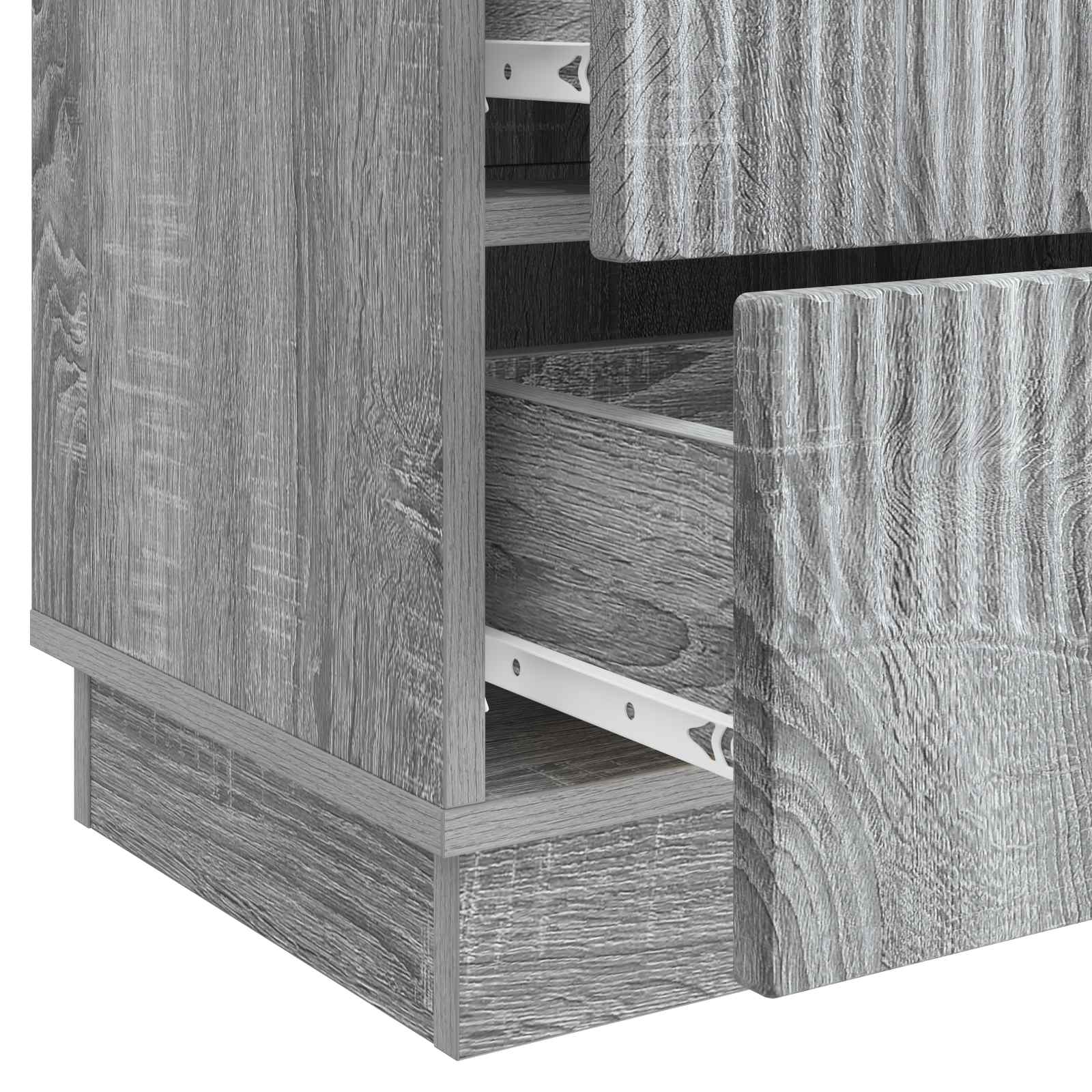 Armadio da Notte con cassetto Grigio Sonoma 43 x 34,5 x 44,5 cm
