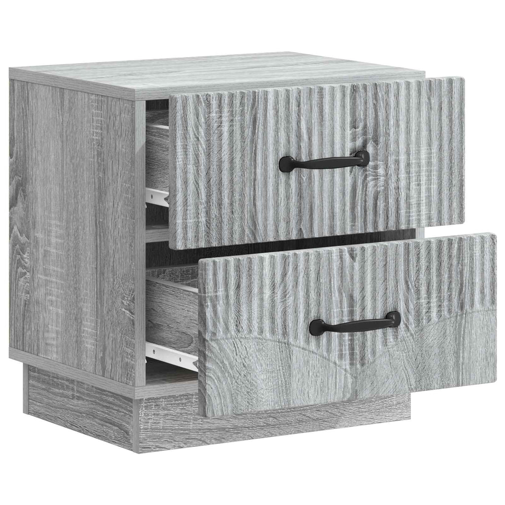 Armadio da Notte con cassetto Grigio Sonoma 43 x 34,5 x 44,5 cm