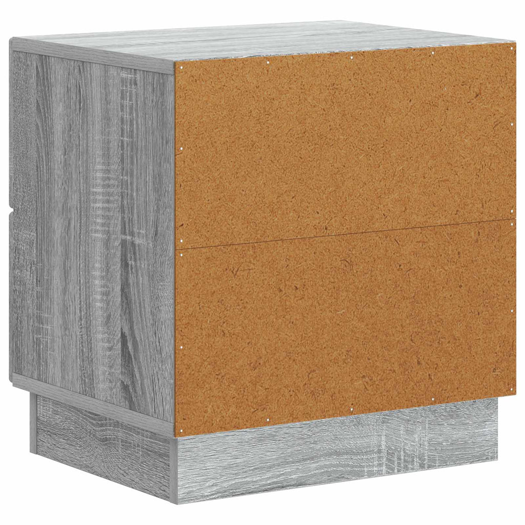 Armadio da Notte con cassetto Grigio Sonoma 43 x 34,5 x 44,5 cm