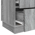 Armadio da Notte 2 pcs Grigio Sonoma 43 x 34,5 x 44,5 cm