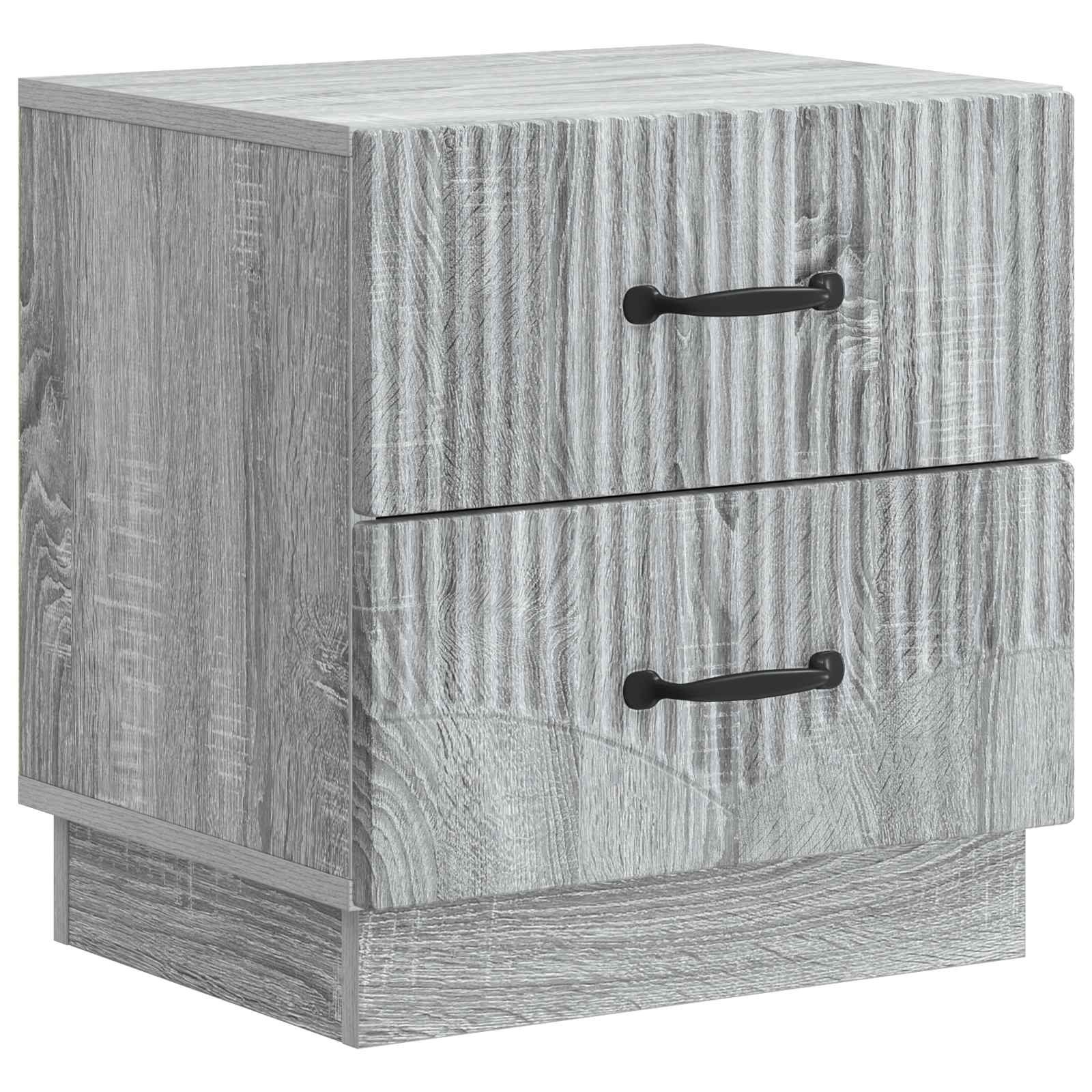 Armadio da Notte 2 pcs Grigio Sonoma 43 x 34,5 x 44,5 cm