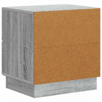 Armadio da Notte 2 pcs Grigio Sonoma 43 x 34,5 x 44,5 cm