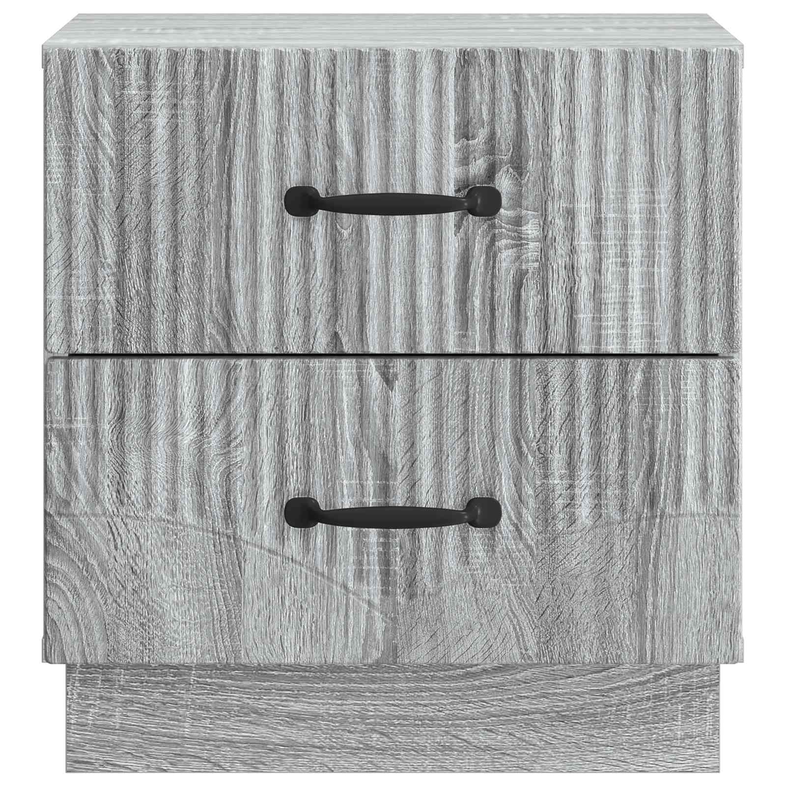 Armadio da Notte 2 pcs Grigio Sonoma 43 x 34,5 x 44,5 cm