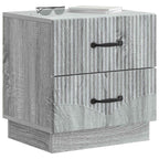 Armadio da Notte 2 pcs Grigio Sonoma 43 x 34,5 x 44,5 cm