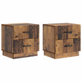 Armadio da Notte 2 pcs Legno antico 43 x 34,5 x 44,5 cm