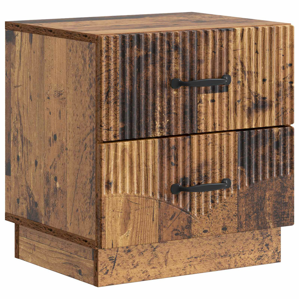 Armadio da Notte 2 pcs Legno antico 43 x 34,5 x 44,5 cm