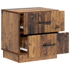 Armadio da Notte 2 pcs Legno antico 43 x 34,5 x 44,5 cm