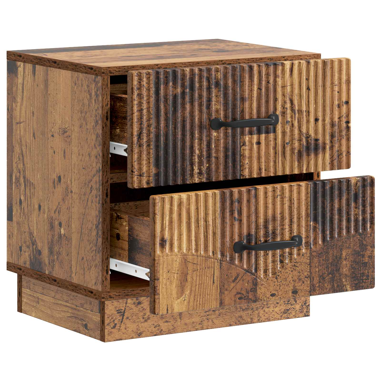 Armadio da Notte 2 pcs Legno antico 43 x 34,5 x 44,5 cm