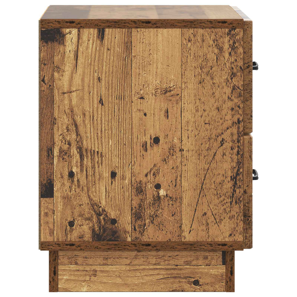 Armadio da Notte 2 pcs Legno antico 43 x 34,5 x 44,5 cm