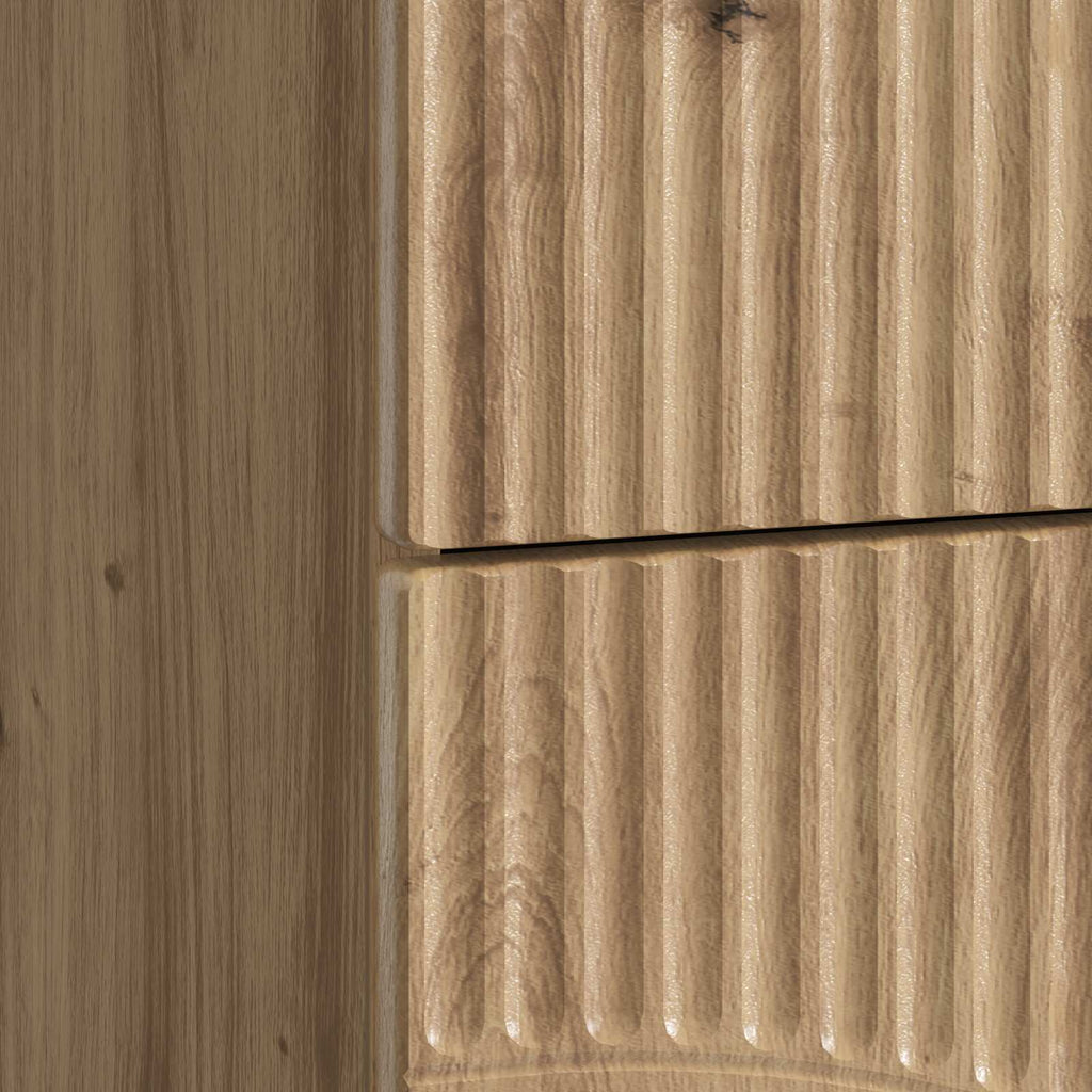 Armadio da Notte 2 pcs Rovere Artigianale 43 x 34,5 x 44,5 cm
