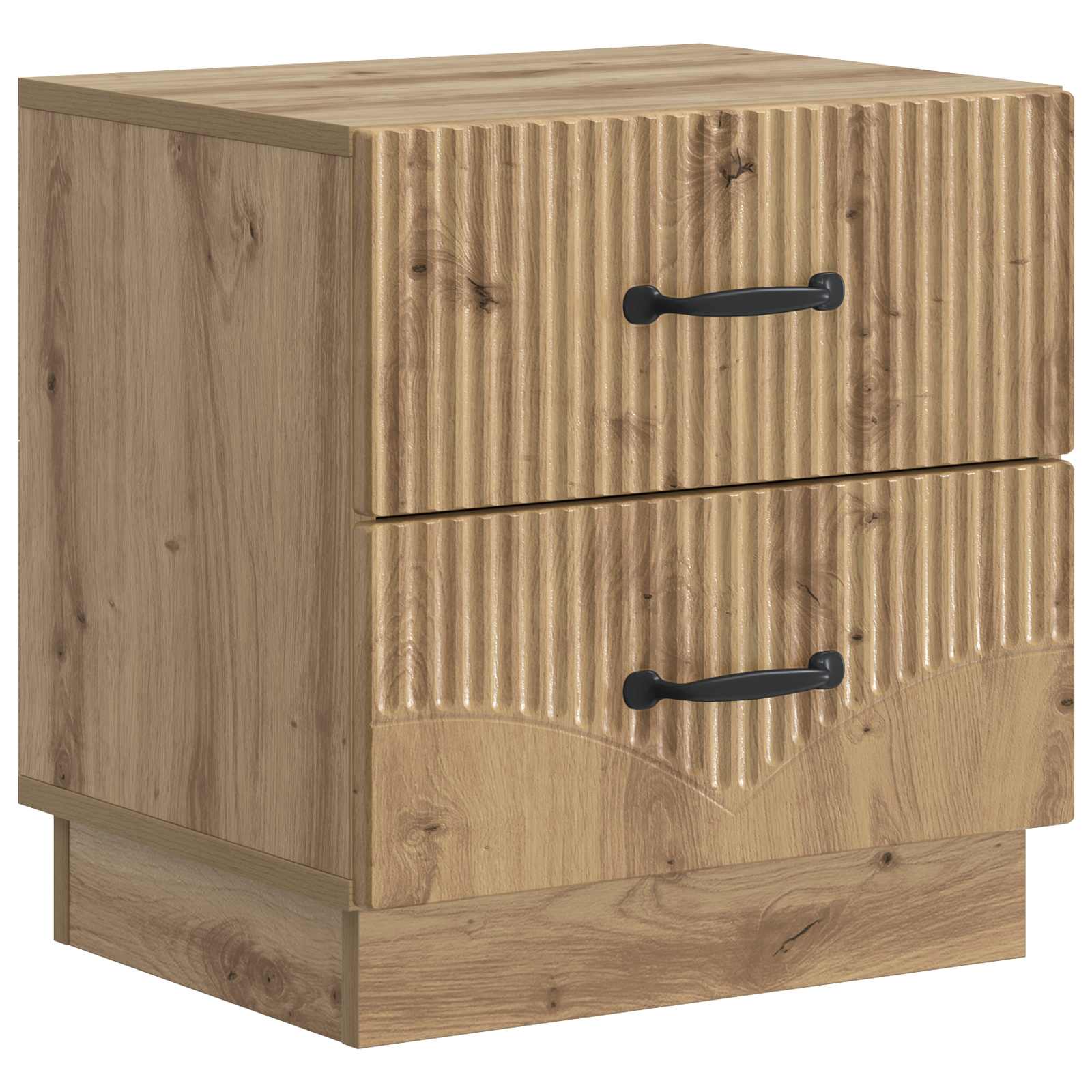 Armadio da Notte 2 pcs Rovere Artigianale 43 x 34,5 x 44,5 cm