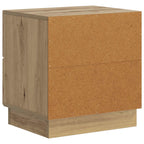 Armadio da Notte 2 pcs Rovere Artigianale 43 x 34,5 x 44,5 cm