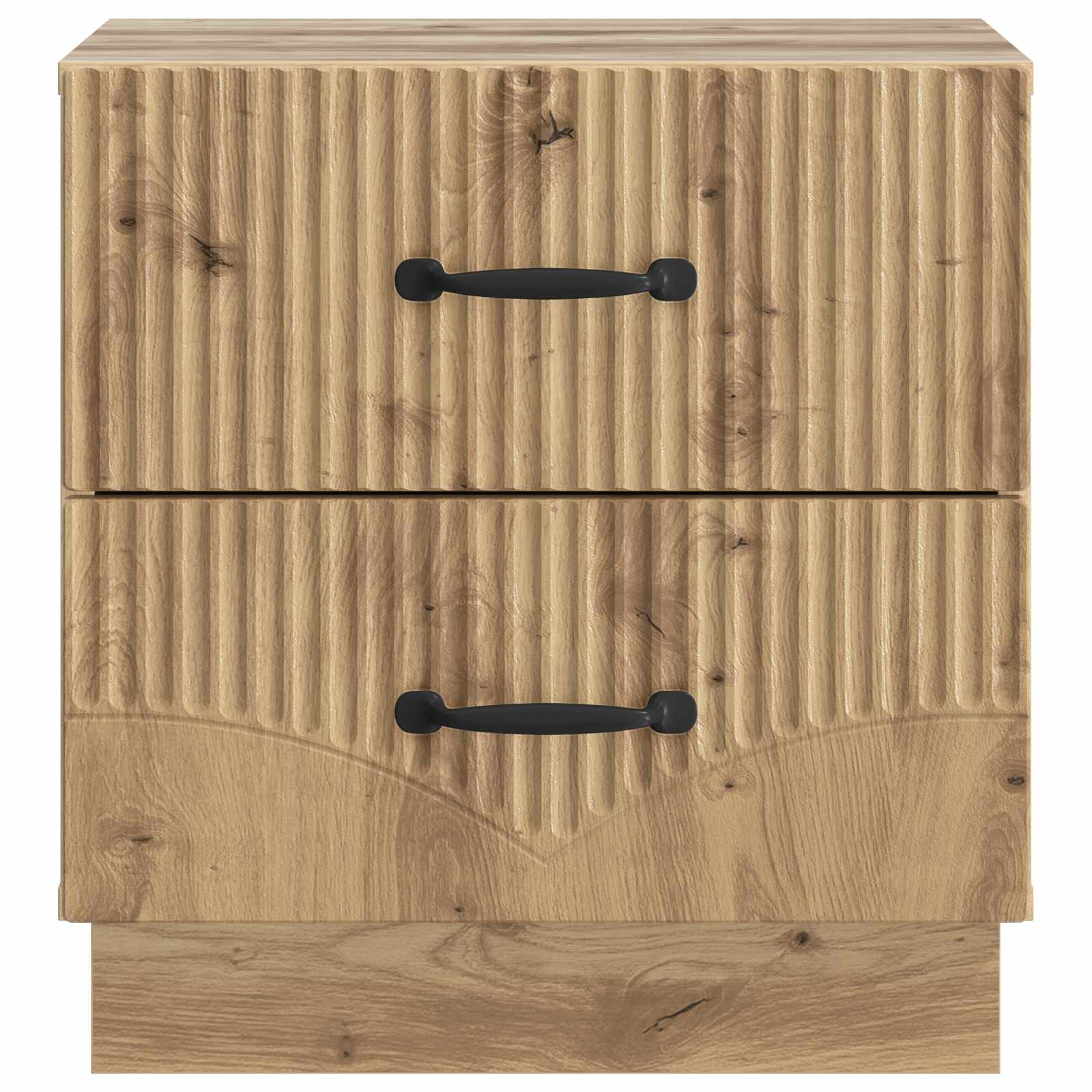 Armadio da Notte 2 pcs Rovere Artigianale 43 x 34,5 x 44,5 cm