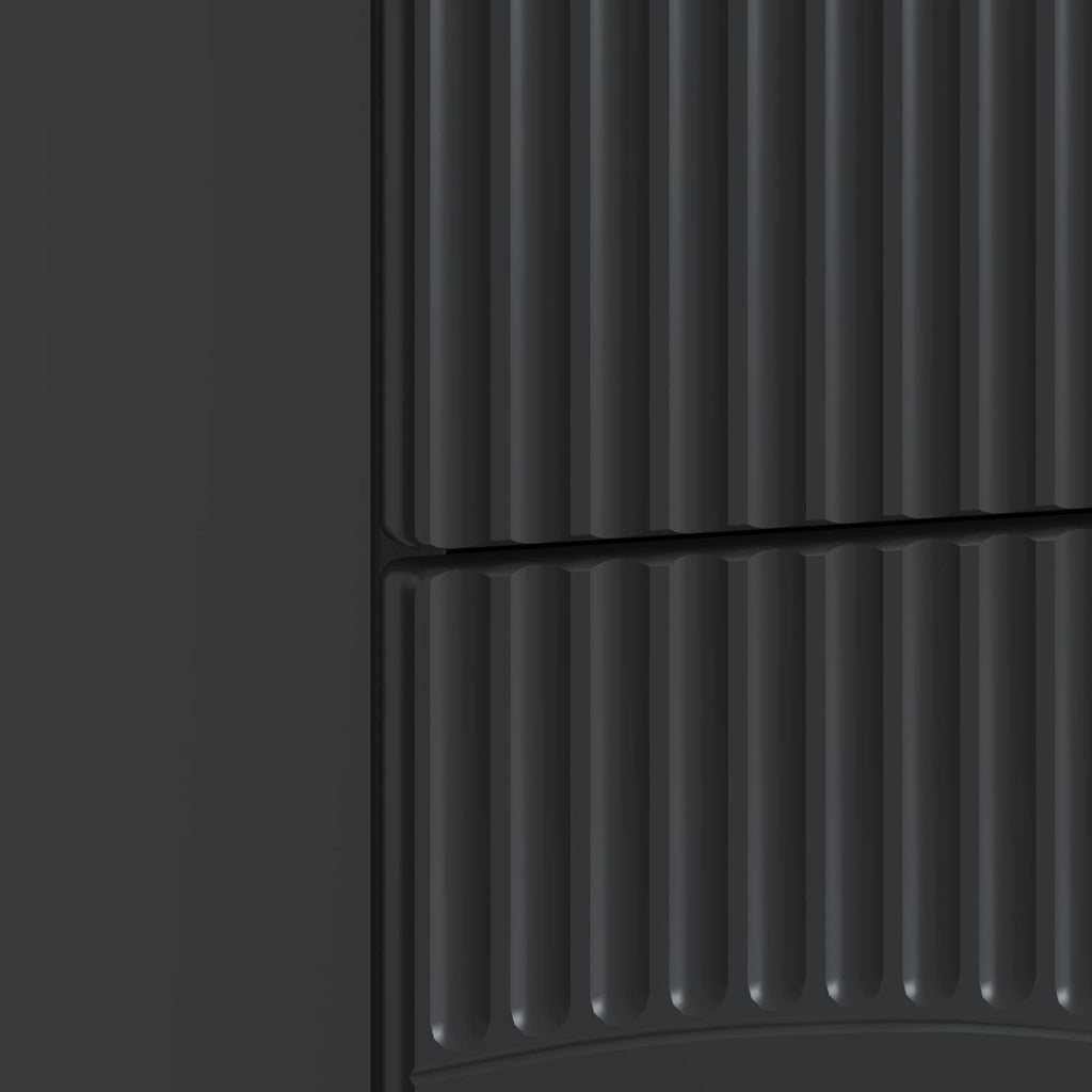 Armadio da Notte Nero 62 x 34,5 x 44,5 cm Legno ingegnerizzato