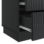 Armadio da Notte Nero 62 x 34,5 x 44,5 cm Legno ingegnerizzato