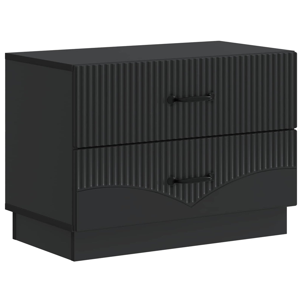 Armadio da Notte Nero 62 x 34,5 x 44,5 cm Legno ingegnerizzato