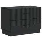 Armadio da Notte Nero 62 x 34,5 x 44,5 cm Legno ingegnerizzato