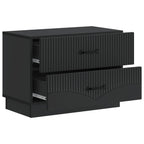 Armadio da Notte Nero 62 x 34,5 x 44,5 cm Legno ingegnerizzato