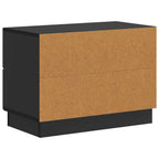 Armadio da Notte Nero 62 x 34,5 x 44,5 cm Legno ingegnerizzato